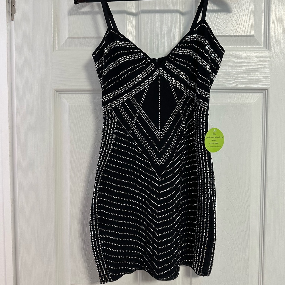 Windsor Rhinestone Mini Dress